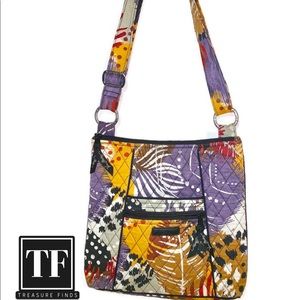 Vera Bradley Hipster Crossbody Painted Feathers